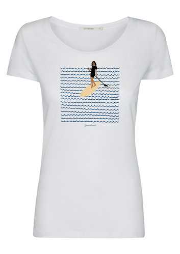 T-shirt Femme Coton Bio Stand Up White