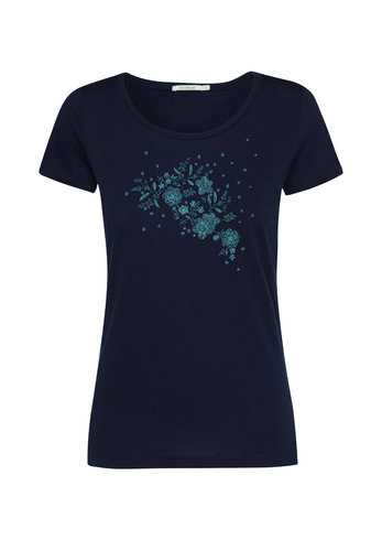 T-shirt Femme Coton Bio Black Dance Dark Navy