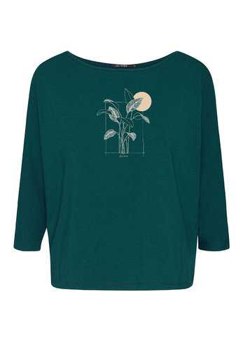 T-shirt Femme Bambou/Coton Bio Box Deep Sea Blue