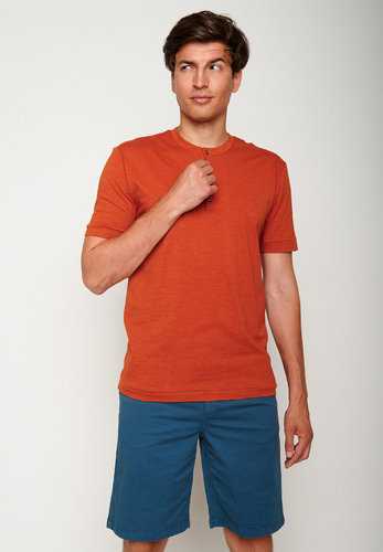 T-Shirt Homme en 100% Coton Bio GOTS avec 3 Boutons T-Shirt Homme en 100% Coton Bio GOTS avec 3 Boutons