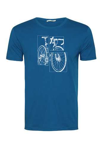 T-Shirt Homme Coton Bio Bike Cut Surf Blue