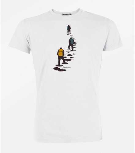 T-Shirt Homme en Coton Bio Climbers White