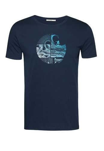 GreenBomb Homme Waves Circle Navy