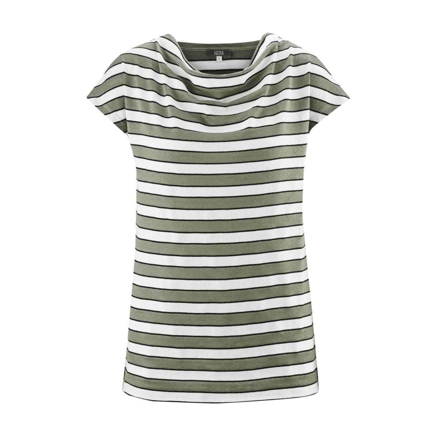 T-Shirt à Rayures Femme Lin Bio/Coton Bio Living Crafts