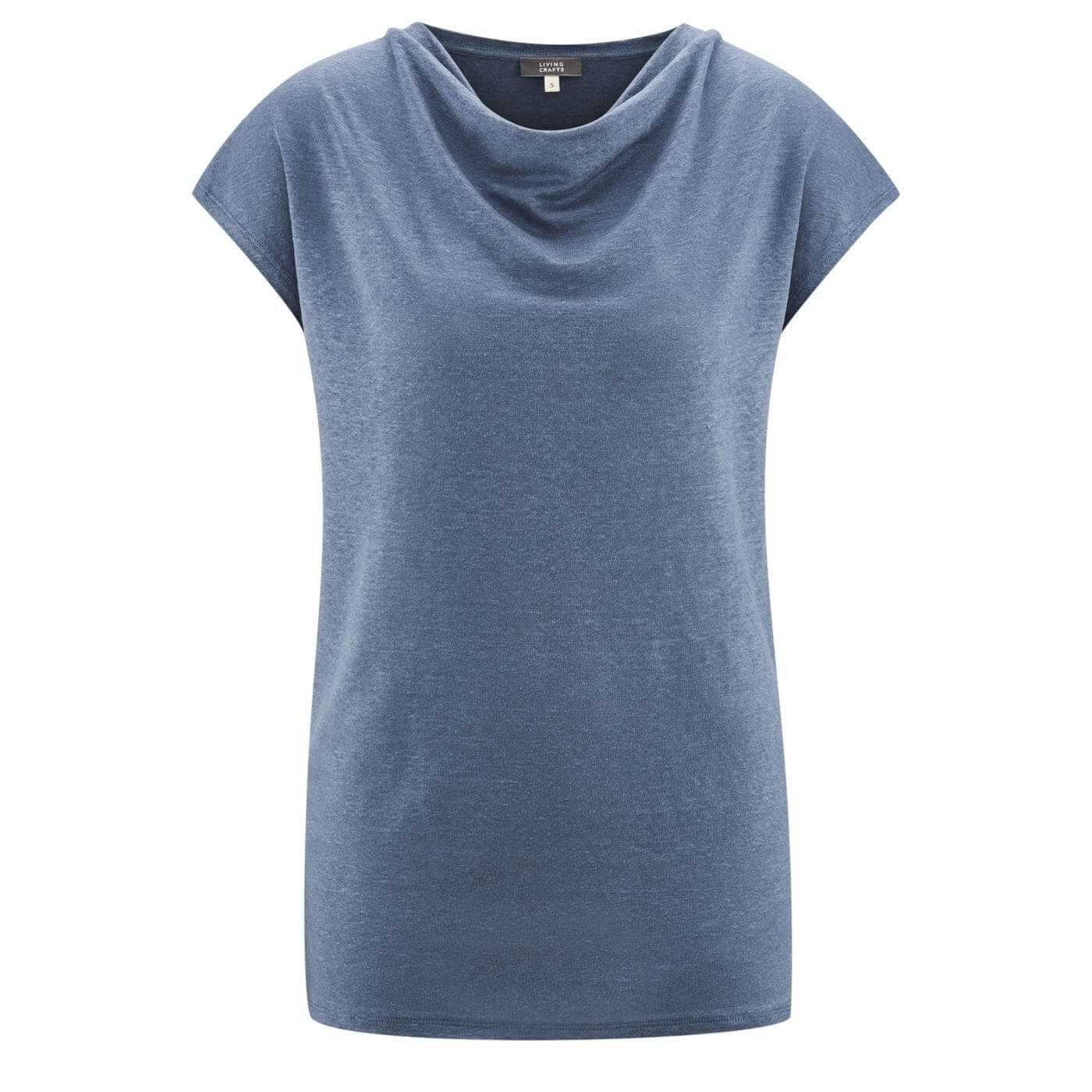 T-Shirt Femme en Lin Bio avec col cascade