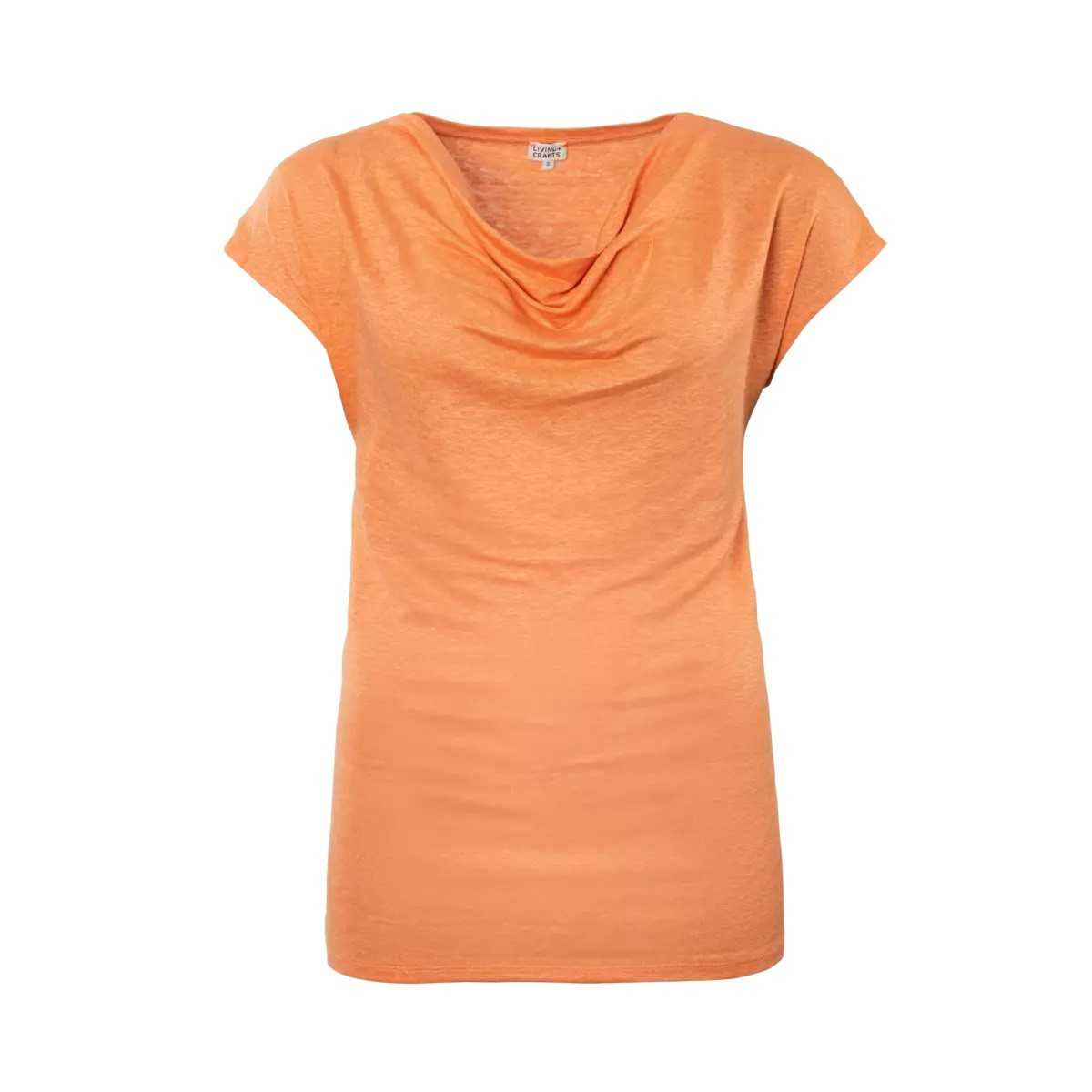 T-Shirt Femme en Lin avec...