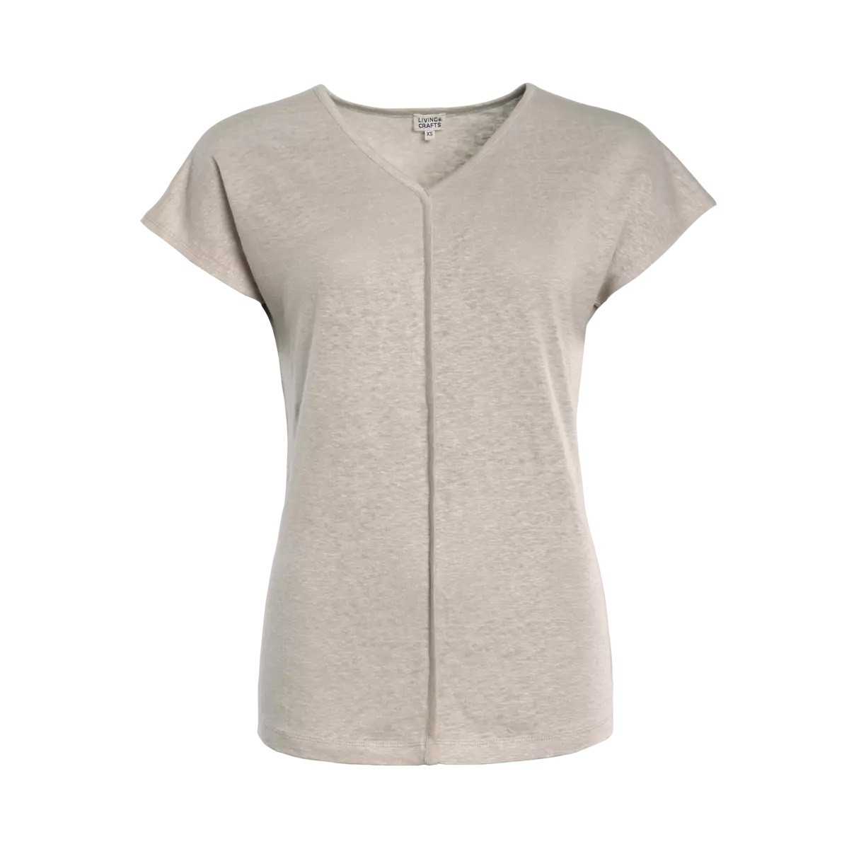 T-Shirt Femme en Lin avec...