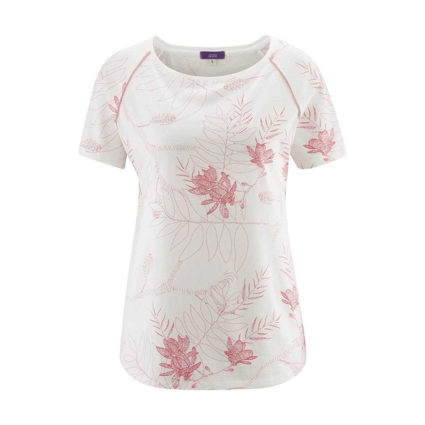 Shirt de Nuit Femme 100% Coton Bio Manches Courtes Living Crafts
