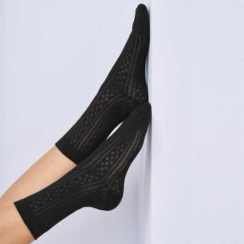 Living Crafts Femme Chaussettes Fines Coton 92/8
