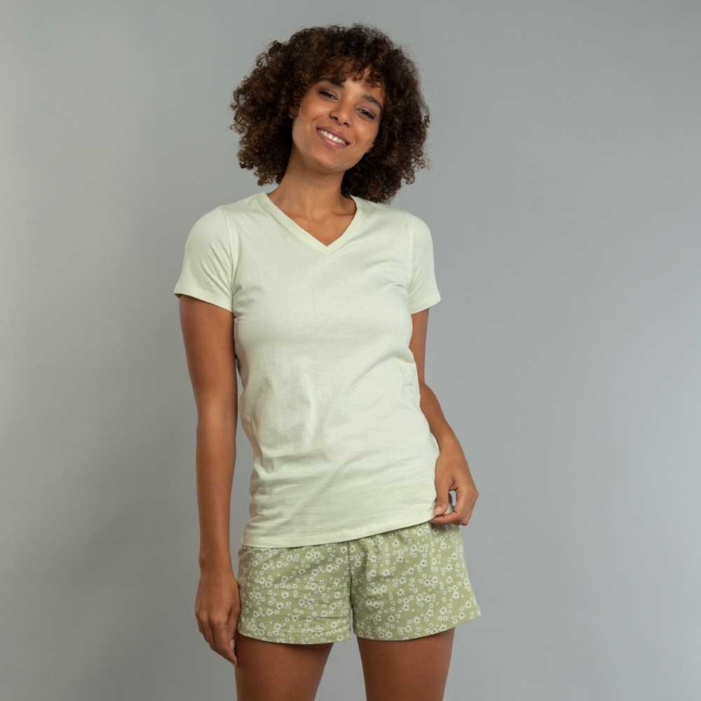 Pyjama Court Femme 100% Coton Bio Certifié GOTS Modèle Miriam