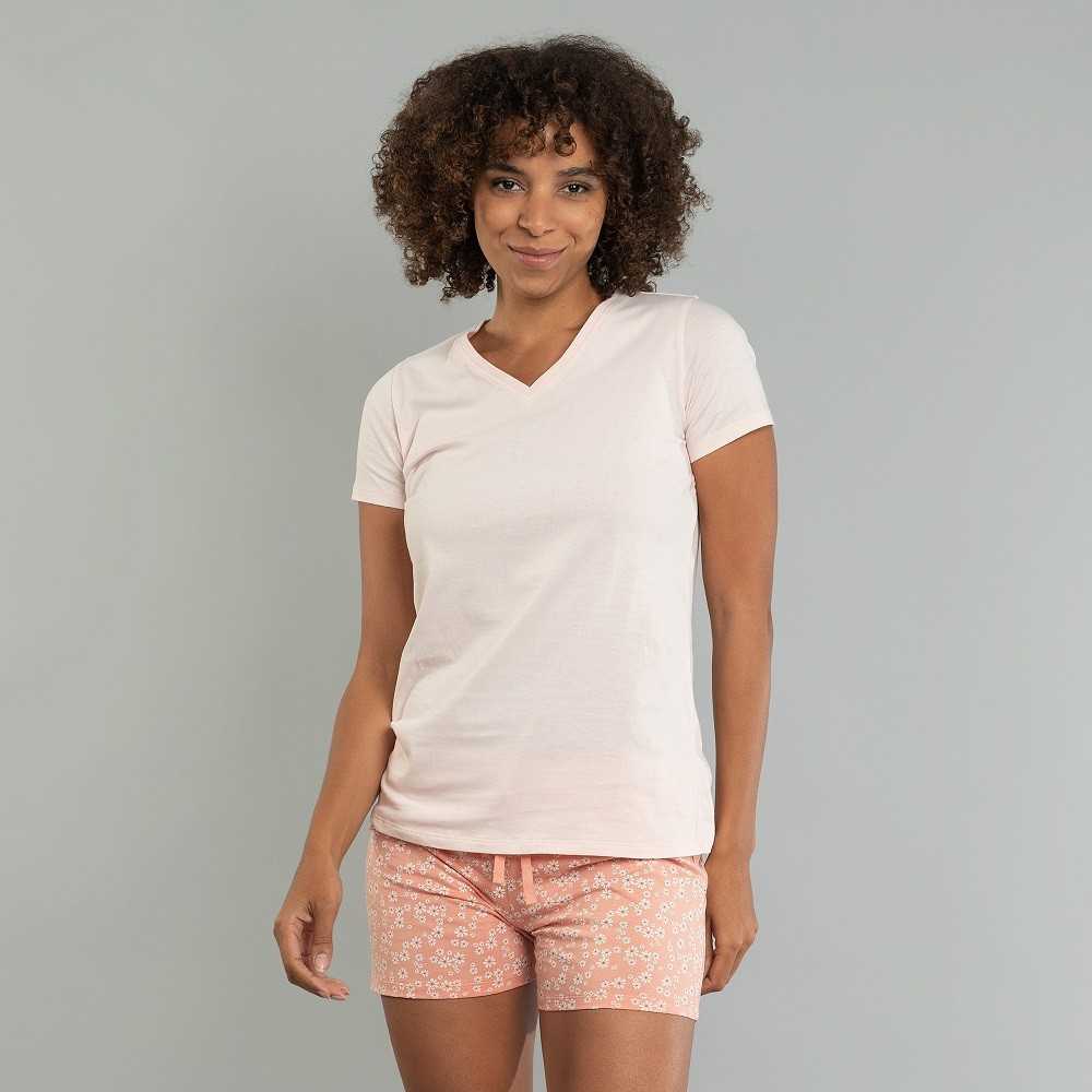 Pyjama Court Femme 100% Coton Bio Certifié GOTS Modèle Miriam