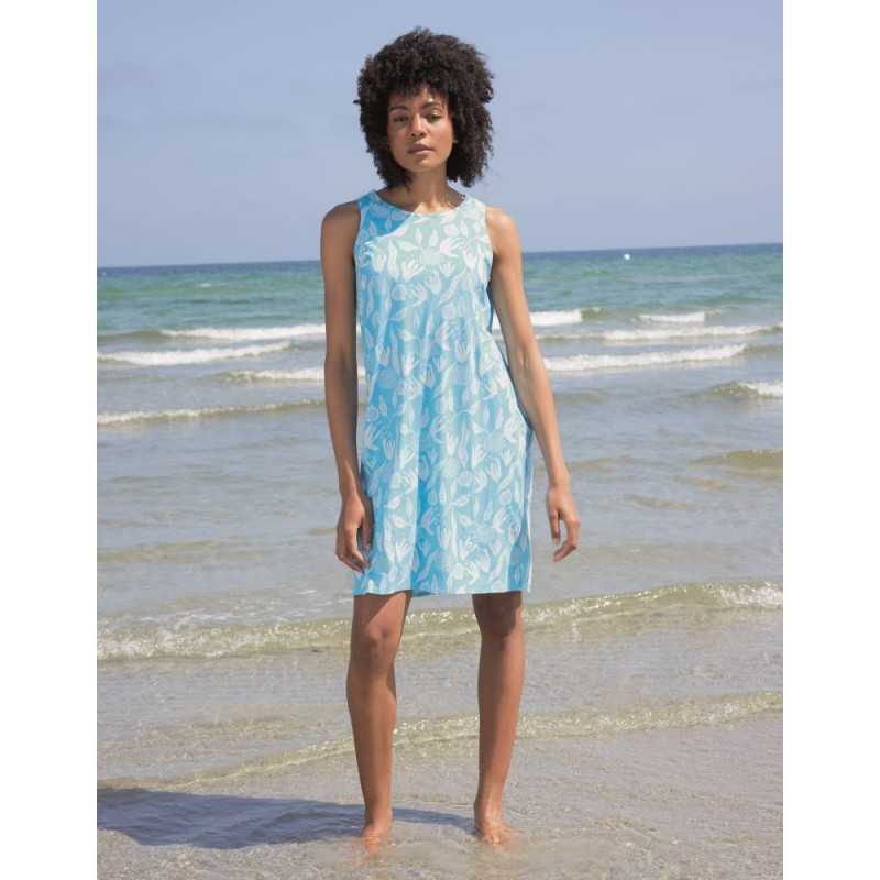 Robe de Plage Coton Bio GOTS Blue Sky Madness Robe de Plage Coton Bio GOTS Blue Sky Madness