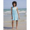 Robe de Plage Coton Bio GOTS Blue Sky Madness