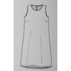 Robe de Plage Coton Bio GOTS Blue Sky Madness