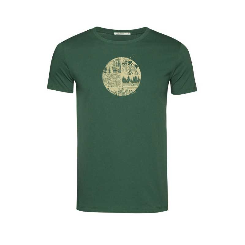 T-Shirt Homme Taille XXL Coton Bio Greenbomb Mountain Circle T-Shirt Homme Taille XXL Coton Bio Greenbomb Mountain Circle