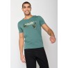 T-Shirt Homme Coton Bio Bear Sitting Deep Sage