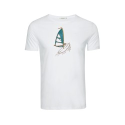 T-Shirt Homme Coton Bio Windsurf White