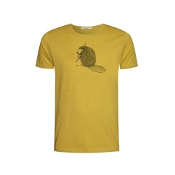 T-Shirt Homme Taille S Coton Bio Beaver Yellow