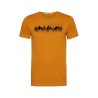 T-Shirt Homme Taille M Coton Bio Birds Forest Yellow