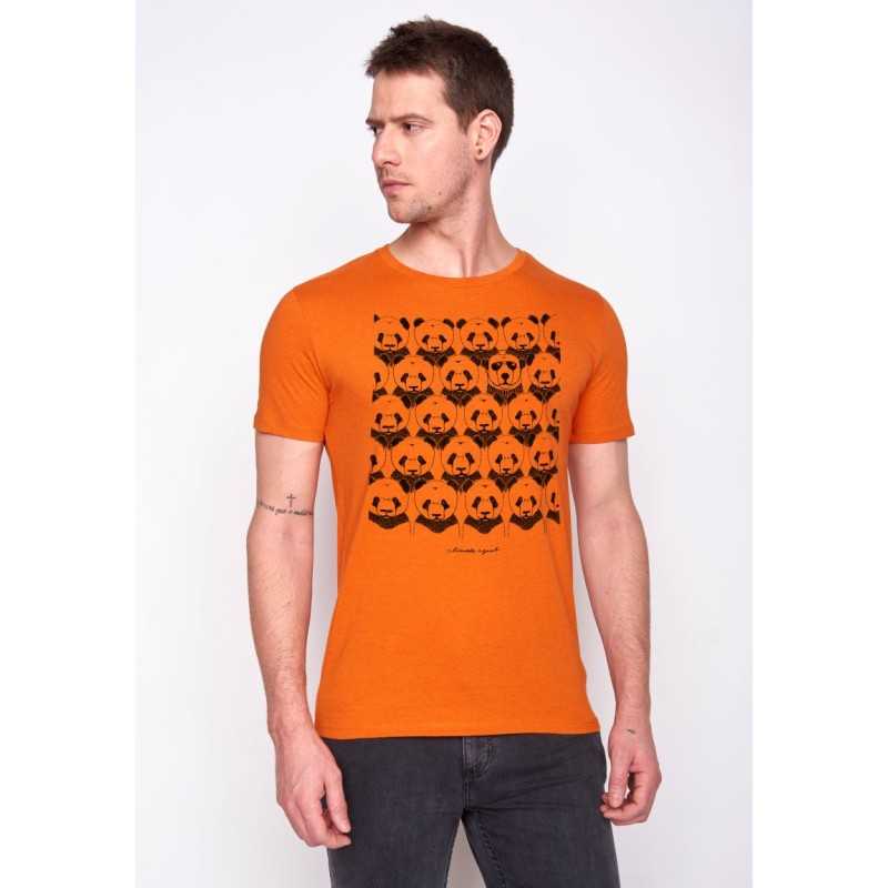 T-Shirt Homme Taille L Coton Bio Climate Agent Orange T-Shirt Homme Taille L Coton Bio Climate Agent Orange