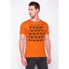 T-Shirt Homme Taille L Coton Bio Climate Agent Orange
