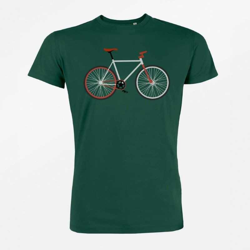 T-Shirt Homme Taille XL Coton Bio Bike Easy Green