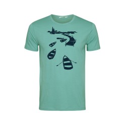 T-Shirt Homme Taille XL Coton Bio Row Boat Blue