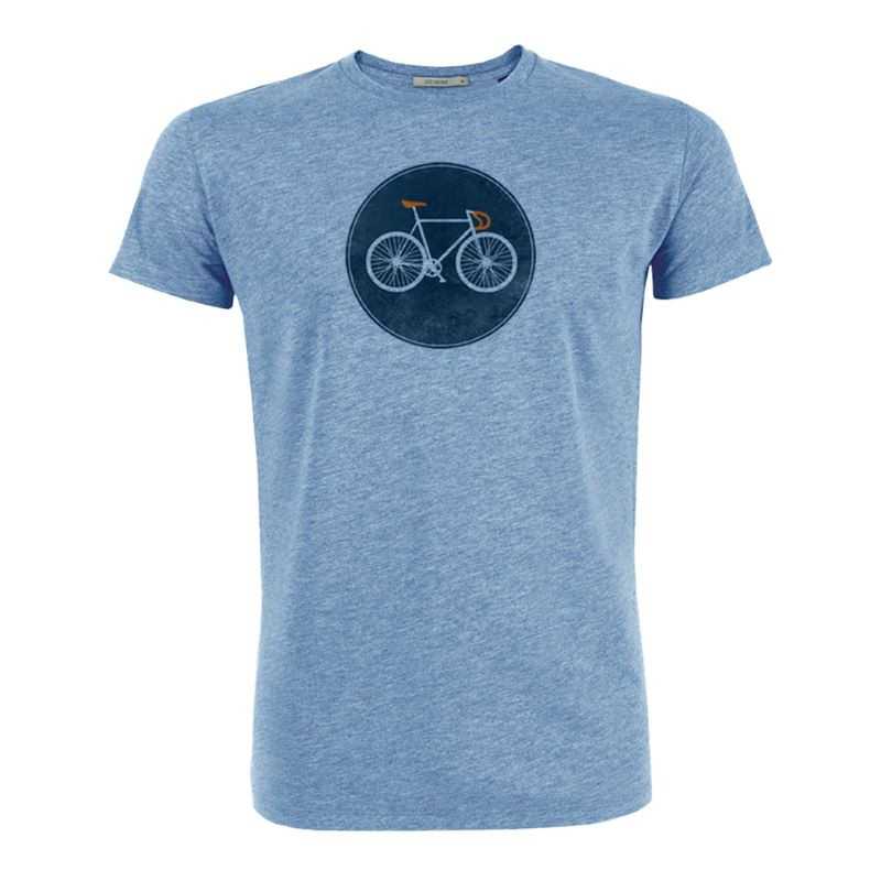T-Shirt Homme Taille M Coton Bio Shield Light Blue T-Shirt Homme Taille M Coton Bio Shield Light Blue