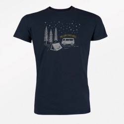 T-Shirt Homme Taille S Coton Bio Million Star Navy GreenBomb