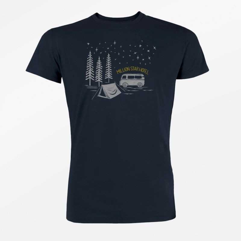 T-Shirt Homme Taille S Coton Bio Million Star Navy GreenBomb T-Shirt Homme Taille S Coton Bio Million Star Navy GreenBomb