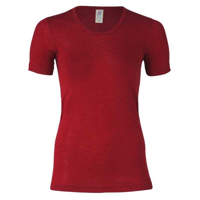 Tricot à Manches Courtes Femme Laine Bio/Soie GOTS Engel