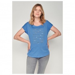 T-Shirt Femme Coton Bio Bike Mountain Lines GreenBomb