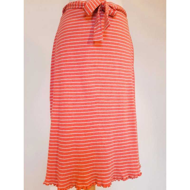 Jupe Portefeuille Ribs & Stripes Coton Bio GOTS Madness Jupe Portefeuille Ribs & Stripes Coton Bio GOTS Madness