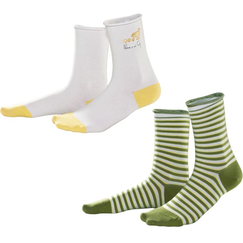 Chaussettes à Bord Roulé Femme Coton Bio GOTS Living Crafts